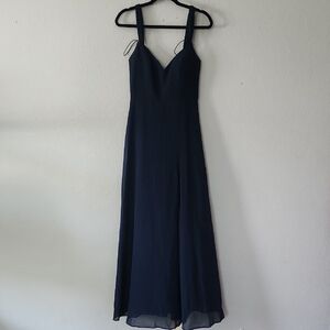Jenny Yoo Midnight Blue Maxi Dress